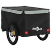 vidaXL Rimorchio per biciclette nero e grigio 45 kg di Anteprima dell’immagine prodotto 8