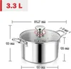 Herogo Edelstahl Kochtopf mit Glasdeckel Ø 20 cm für Produktbild-Vorschau 2