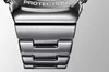 A close-up shot of a metal watch band. Produktbild-Vorschau