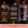 Klarstein vinotéka, slim, 2 zóny, skleněné dveře, UV Náhled obrázku produktu 2