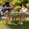 COSTWAY Klapptisch 86x86cm, Campingtisch klappbar, Produktbild-Vorschau 2