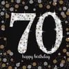 amscan Servietten Sparkling Celebration 70 schwarz/silber Produktbild-Vorschau 1
