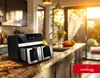 A modern kitchen counter with an air fryer and fruit bowl, bathed in warm sunlight. Podgląd zdjęcia produktu