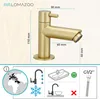 LOMAZOO Kaltwasserarmatur Gold Tropea Produktbild-Vorschau 2