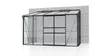 A greenhouse attached to a concrete wall. Produktbild-Vorschau