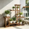 FATIVO Blumentreppe Holz 96x95x25 cm, mehrstöckiger Produktbild-Vorschau 2