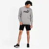 Puma Sweatshirt Essential Big Logo Crew Herren Grau Produktbild-Vorschau 5