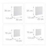 Relaxdays Leinwand, Malleinwand quadratisch, 16 Stück, 8 Produktbild-Vorschau 5