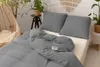 Baumwoll-Musselin-Bettwäsche 220x200 Grau Produktbild-Vorschau 6