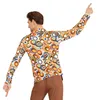 70er Jahre Retro Kostüm Hemd "Bubbles" für Herren | Bunt Produktbild-Vorschau 2