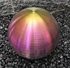3er Set Dekorationskugel 30-15-15 cm rainbow Edelstahl matt Produktbild-Vorschau 2