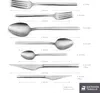 A size chart showing different cutlery items with their dimensions. Produktbild-Vorschau
