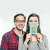 Mr. & Mrs. Panda Postkarte Fuchs Sterne - Türkis Pastell - Produktbild-Vorschau 4