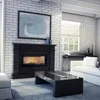 A modern living room with a fireplace and a coffee table. Podgląd zdjęcia produktu