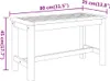 vidaXL Gartenbank 80x35x45 cm Massivholz Akazie Produktbild-Vorschau 7