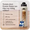 Asbirg | Glas Protein Shaker 700ml – BPA-frei, Produktbild-Vorschau 2