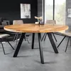 riess-ambiente Massiver Esstisch IRON CRAFT 140cm natur Produktbild-Vorschau 1