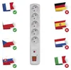 Přepěťová ochrana – 5 zásuvek, 5m, šedá Náhled obrázku produktu