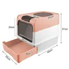Katzentoilette mit ausziehbarer Schale Doppeltürige Produktbild-Vorschau 6