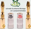 Bananenstecker 24K vergoldet Schrumpfschlauch 18x NAUC High Produktbild-Vorschau 7