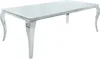 Barock Design Esstisch MODERN BAROCK 180cm weiß Edelstahl Produktbild-Vorschau 6