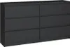 Topeshop M6 140 CZAR 2X3, Schwarz, 6 Schublade(n), Produktbild-Vorschau 1