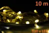 LED Lichterkette 100er warmweiß Kabel transparent 10m Timer Produktbild-Vorschau 2