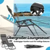UISEBRT 2 Stück Dunkelgrau Faltbarer Liegestuhl, Produktbild-Vorschau 3