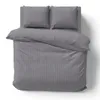 3 teilige Bettwäsche 200x200 cm Mikrofaser Premium Damast Produktbild-Vorschau 1