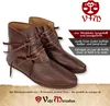 Mittelalter Schuhe Typ London genagelte Doppelsohle Braun Produktbild-Vorschau 2
