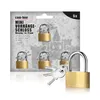 com-four® 5x Mini Gepäck-Vorhängeschloss - Gepäckschloss Produktbild-Vorschau 1