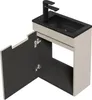 Mobile bagno Thermis 40 x 22 cm Cashmere - Lavabo Nero Anteprima dell’immagine prodotto 2