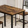 Esstischgarnitur Rustikales Braun/Schwarz 90x60x75,5 cm mit Produktbild-Vorschau 13