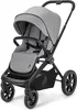A studio shot of a gray and black stroller against a white background. Produktbild-Vorschau