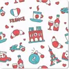 MuchoWow® Mauspad Mousepad Muster - Frankreich - Flagge Produktbild-Vorschau 1