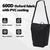 vidaXL Borsa da bicicletta nera 34 x 16 x 59 cm Poliestere Anteprima dell’immagine prodotto 7