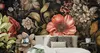 Muralo Selbstklebende Fototapete bunte BLUMEN Blätter Beton Produktbild-Vorschau 10