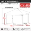 Alu Pavillon INFINITY 4x4m dunkelgrau Produktbild-Vorschau 4