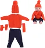 Puppenkleidung Pullover Hose Mütze Schal Handschuhe Produktbild-Vorschau 5