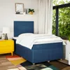 vidaXL Boxspringbett mit Matratze Blau 120x190 cm Stoff Produktbild-Vorschau 4