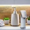 KADAX Zestaw Łazienkowy Biały Dozownik + Kubek Podgląd zdjęcia produktu 4