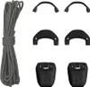 A collection of Salomon Quicklace components, including a gray cord and several black plastic pieces. Anteprima dell’immagine prodotto