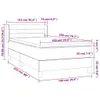 vidaXL Boxspringbett mit Matratze Dunkelgrau 100x200 cm Produktbild-Vorschau 6