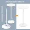 COSTWAY Stół barowy Ø 60 cm, 2 w 1: stół barowy i stół Podgląd zdjęcia produktu 7