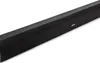 A black soundbar is shown from a diagonal angle against a white background. Produktbild-Vorschau