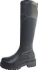 A black knee-high boot with a thick sole is shown against a white background. Voir les images du produit