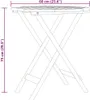 vidaXL Skládací zahradní stůl Ø60x75 cm Masivní dřevo Náhled obrázku produktu 5