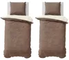 Winter Bettwäsche Teddy Plüsch 155x220 + 80x80 Bettbezug Produktbild-Vorschau 1
