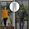 Tür Fliegengitter 100x210 cm Mit Magnetverschluss Schwarz Produktbild-Vorschau 2