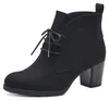 MARCO TOZZI Dames enkellaarsjes met veters, zwart (BLACK), Productafbeelding-voorbeeld 1